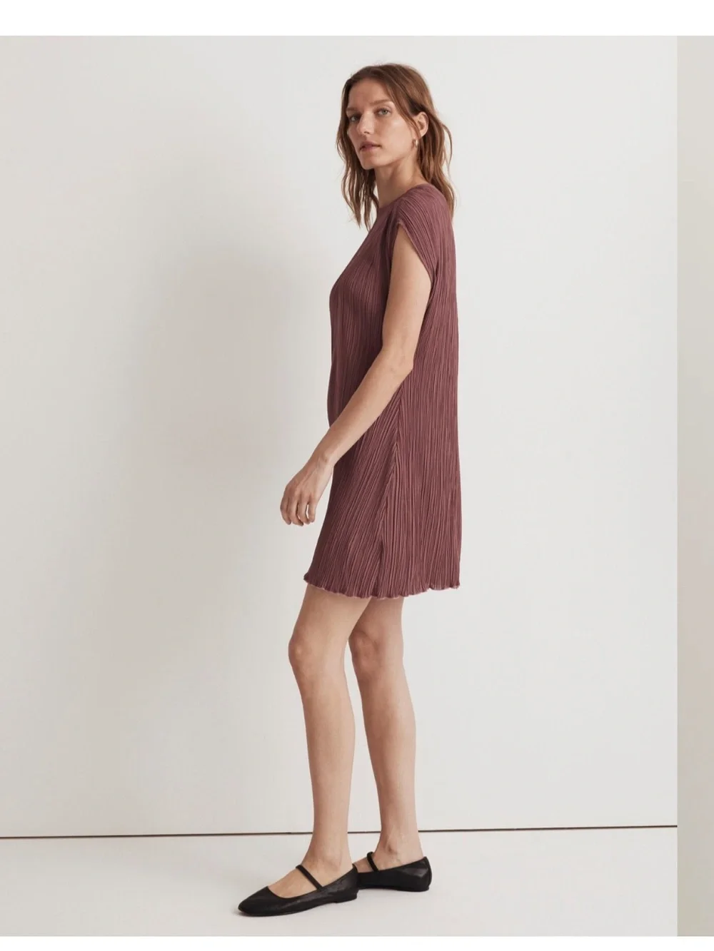 Madewell Plisse Mini Dress